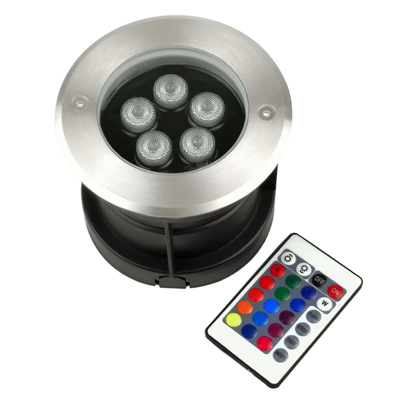 diaľkové ovládanie RGB LED podzemné svetlo zelenú záhradnú cestu stolovú lampu vonkajšie podzemné zakorenené lampa krajina svetlo DC24
