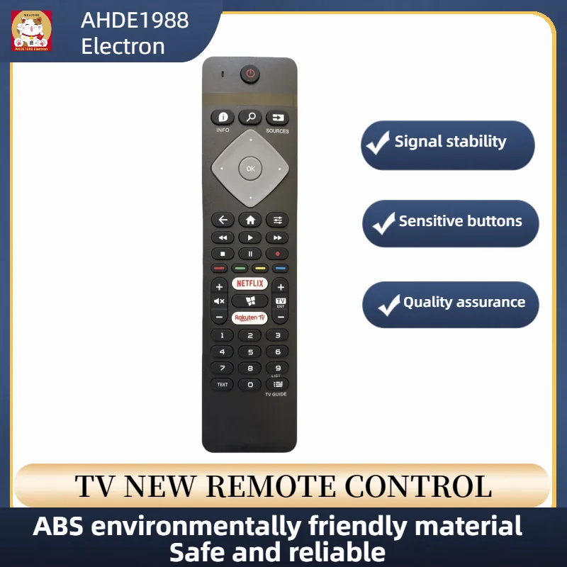 Diaľkové ovládanie Universal for Philips Ambilight 4K Ultra UHD HDR LED inteligentné televízory 43Pus6754/12 50pus6754/12 50pus6704/12 55pus6754/