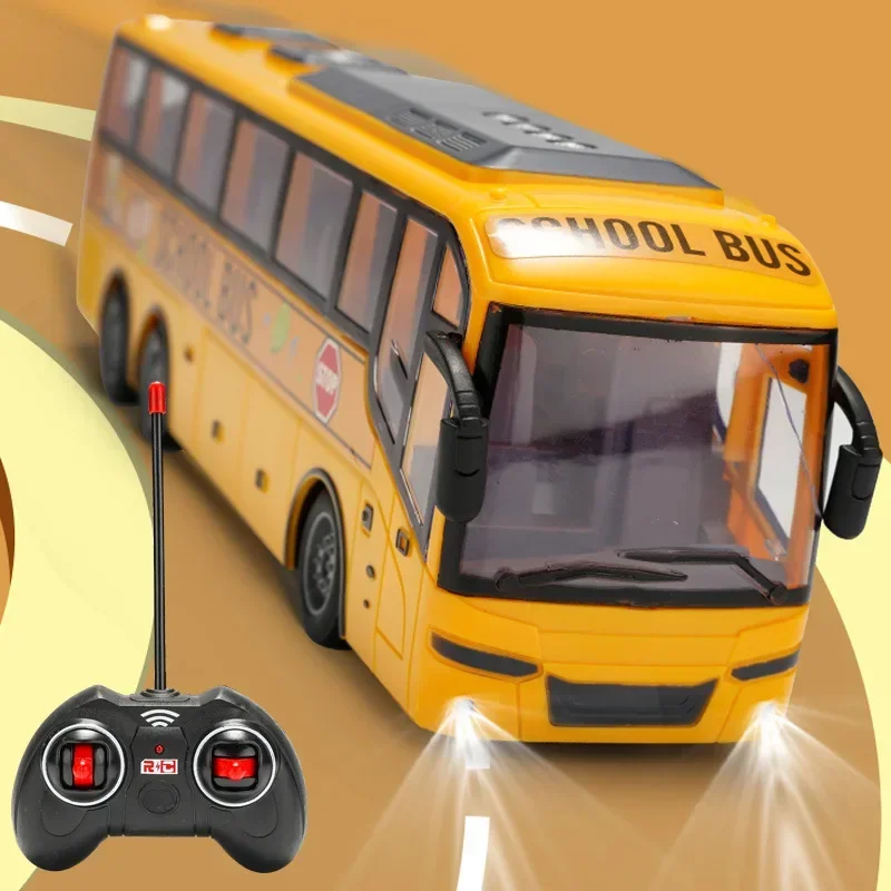Diaľkové ovládanie školský autobus pre deti rc auto s ľahkým autobusom Rádiom ovládané elektrické auto pre deti narodeniny darček k narodeninám