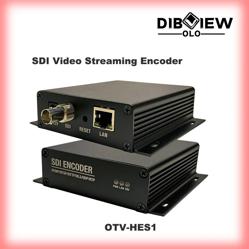 DibView H.265 H.264 SDI na IP Video Encoder pre IPTV Live Stream Broadcast