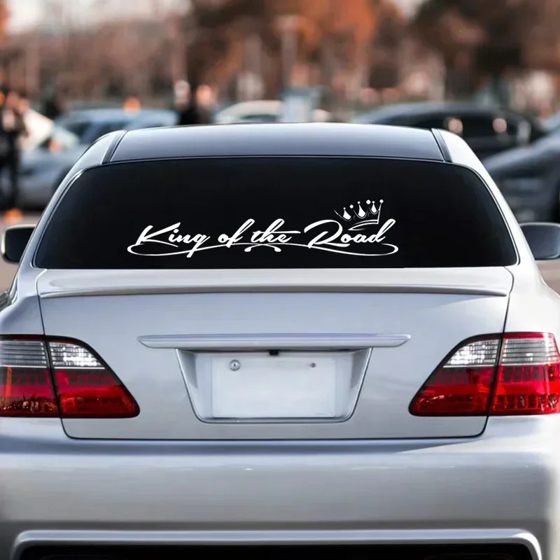 Die-Cut Vinyl Decal King kráľ nálepky na cestné vozidlá vodotesné automatické dekorácie na zadnom okne nárazníka automobilu 20 cm*4,5 cm