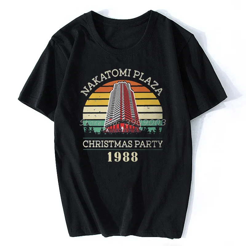 Die Hard Movie Vianočné večierky 1988 Bruce Willis Man Tshirt Retro vintage Nakatomi Plaza Individualita Men