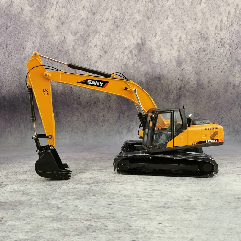 Diecast 1:35 Scale Excavator Sany 215C-9 Excavator Crawler Crawler Version Engineering Model Model Hray Collectible