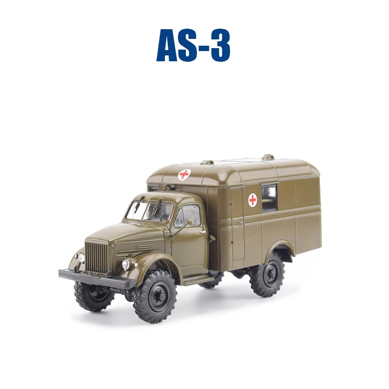 Diecast 1/43 Sovietsky sovietsky soviet AS-3 Ambulancia Simulácia zliatiny zliatiny Model Collective Ornament Darček