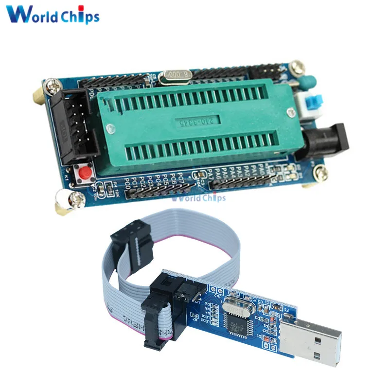 DIEMORE AVR ATMEGA16 Minimálna systémová doska ATMEGA32 Vývojová doska + USB ISP USBASP Programátor ISP ATTINY 51 MODUL DIY
