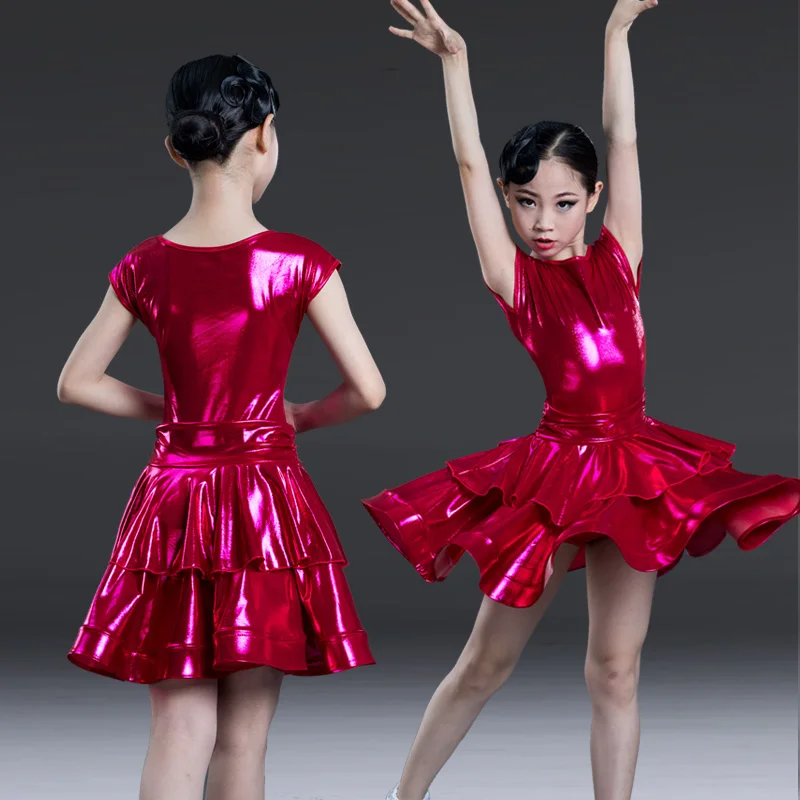 Dievča Latinské šaty pre dievčatá latinské tanečné šaty súťaž Kid Ballroom Dancing Oblečenie Samba Deti Cha Cha Tango Sukňa
