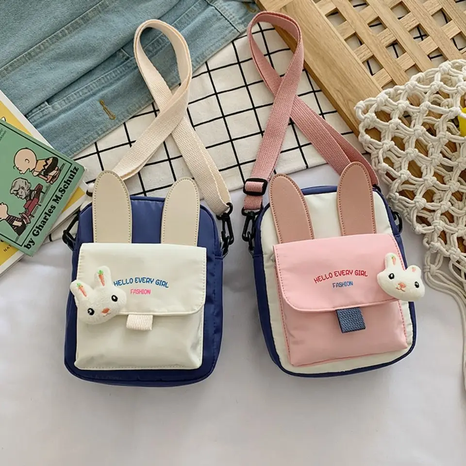 Dievča nové tašky s jedným ramenom Messenger Bag pre ženy roztomilý študent Outdoor Travel Casual Candbag Bag Small Retch