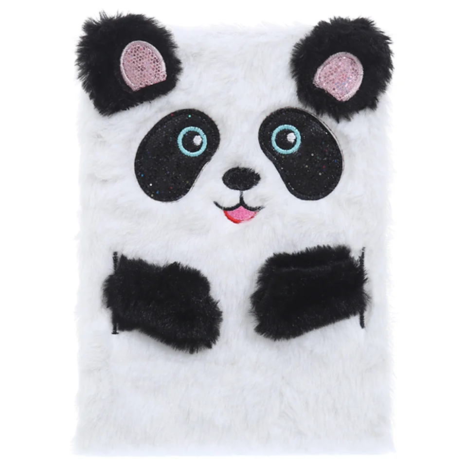 Dievčatá ceruzka Pash Plush vreckový ružový karikatúra notebook písanie podložky luxusné dieťa