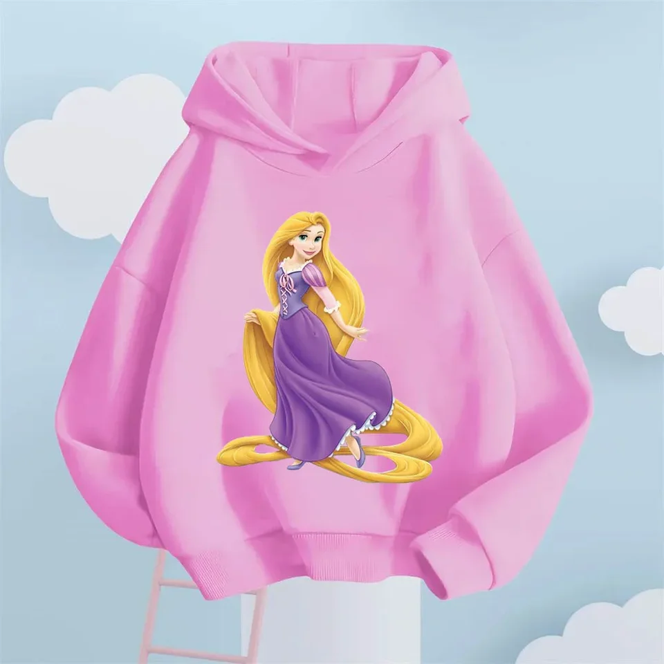 Dievčatá detská mikina móda Pohodlná vonkajšia mikina mikiny senior Sense Sense Hoodie Casual Tirkon Cartoon Krásne dievča