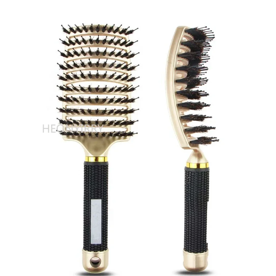 Dievčatá Hair Massage Hrebeň Hairbrush Bristle Nylon Ženy Mokré kučeravé odkladacie vlasy Vlasov