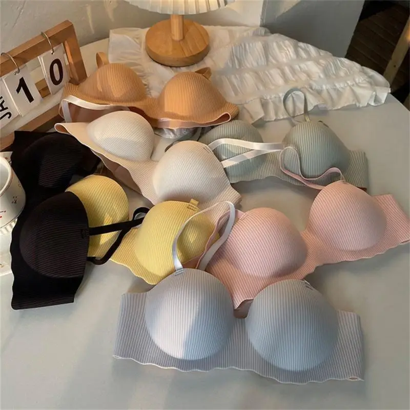 Dievčatá Push Up Bras Comfort Ladies Underwear Dámske dámske dámske zhromaždené zhromaždené bralette jogy fitness podprsenka bez drôtu tenké spodné prádlo