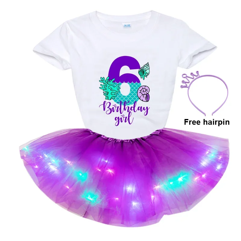 Dievčatá Rainbow Birthday Outfit Dress Tutu Sukňu Dance Tance Set Tshirt detské oblečenie batoľa Prispôsobené meno Bear Friend Party