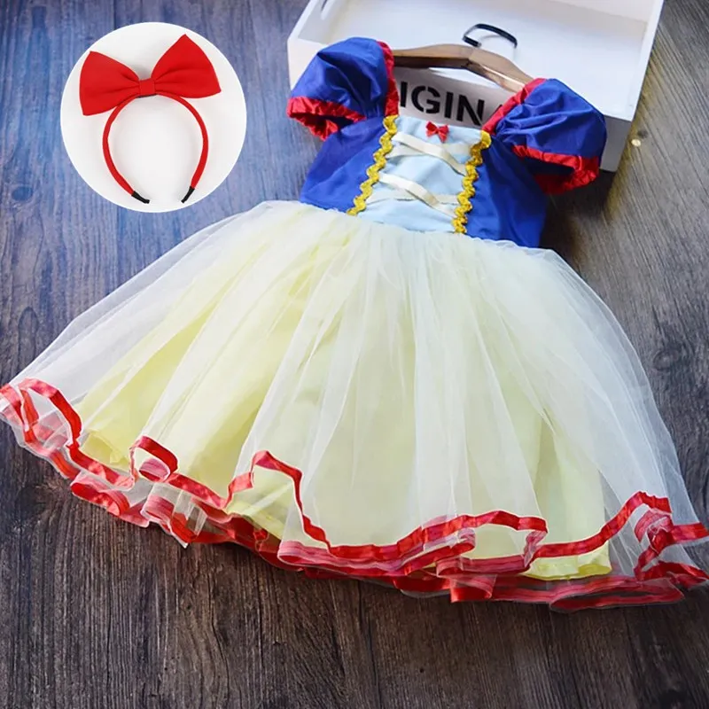 Dievčatá Snehulienky Snehulienky Cosplay kostým 1-5 rokov
