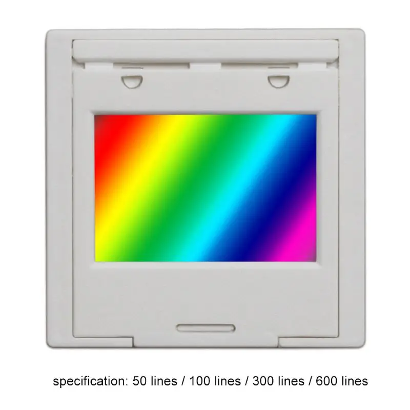 Difrakčná mriežka pre presnosť precíznej prenosu s rámom 50/100/300/600 LINE 50X50MM