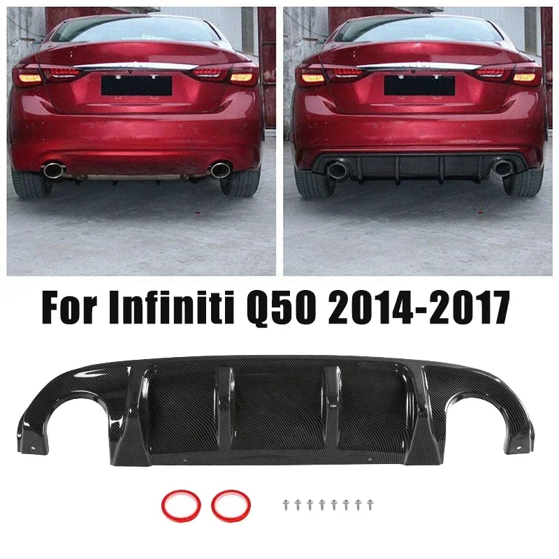 Difúzor zadného nárazníka automobilu PEPPLER PEP pre Infiniti Q50 2014-2017