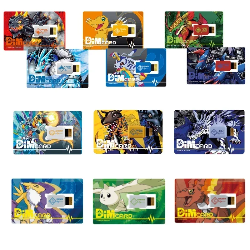 Digimon Adventure Espimon Ryudamon Dinosalir Roar Wolf Howl Medarot Agumon Dim Dim Card Ochranný film Stingmon figula modelové karty
