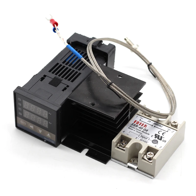 Digital 220V PID REX-C100 Regulátor teploty + max.