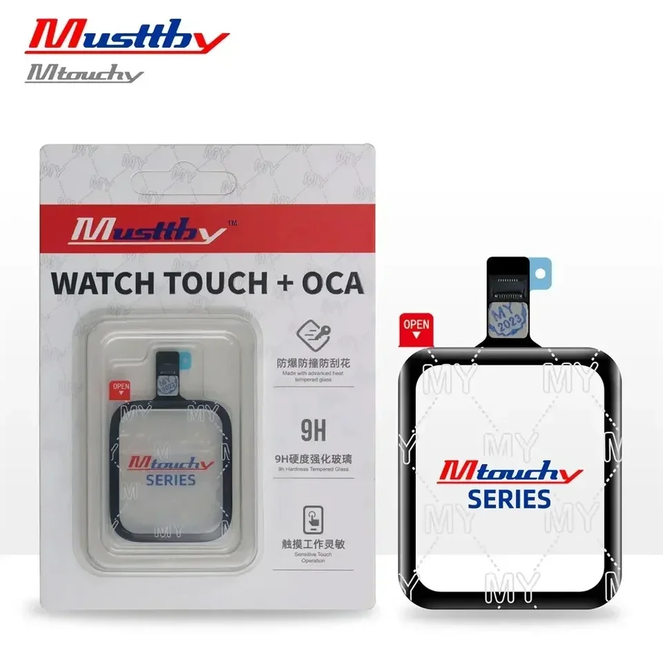 Digitizer Touch Screen Glass pre laminované OCA pre hodinky Series S1 S2 S3 S4 S5 S6 Opravy pre výmenu dotykovej obrazovky hodiniek
