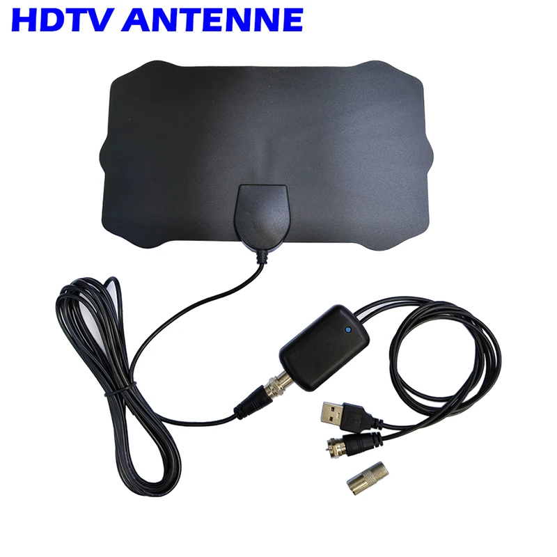 Digitálna HDTV anténa DVB-T DVB-T2 TV Aerial Indoor1080p 4K 3metrový dĺžka koaxiálneho kábla VHF UHF Booster Freeview Televízne satelit satelite