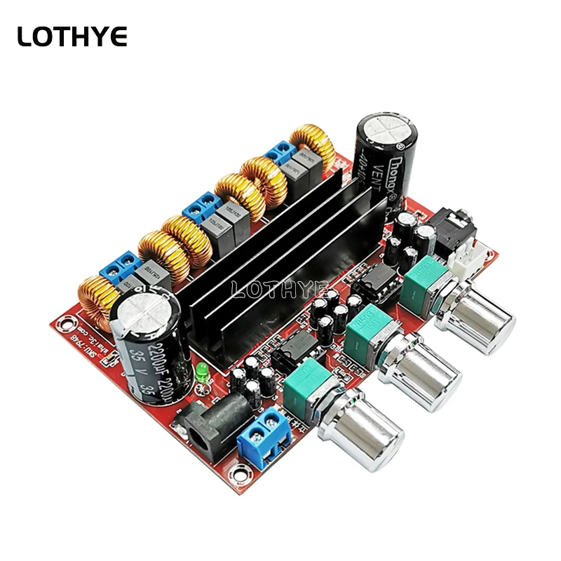 DIGITÁLNE Subwoofer zosilňovacia doska TPA3116D2 DC 12V-24V 2 * 50W+100W 2,1 kanálový digitálny výkonový zosilňovač pre DIY Audio