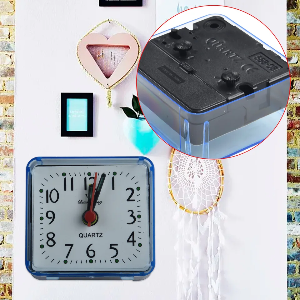 Digitálny budík nočná lôžko Malé ticho bez klieštia budík Quartz Battery Obrated Wake Up Clocks Domáca stola dekorácia