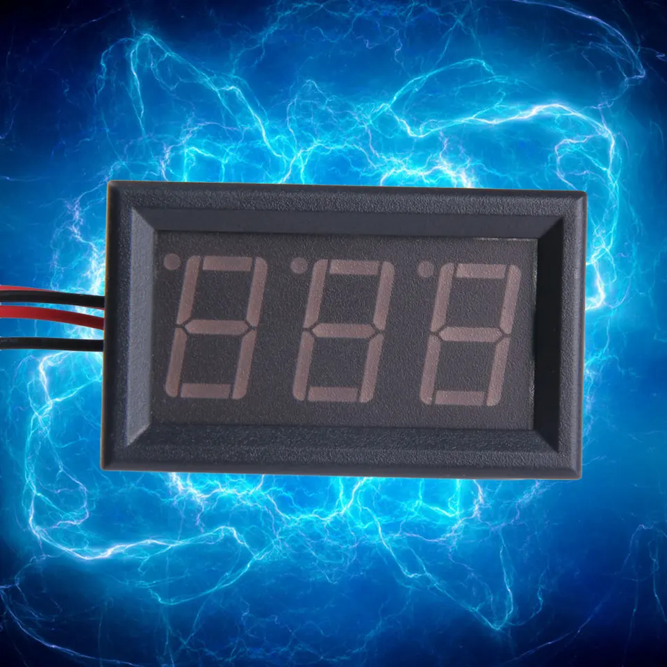 Digitálny DC DC Ammeter 20A Red LED panel AMP Meter Digitálny elektromer
