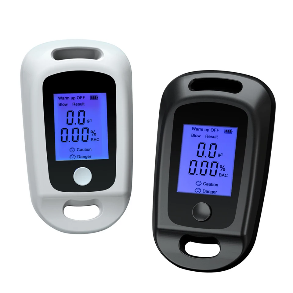 Digitálny detektor alkoholu USB nabíjateľný dychový test alkohol LCD DIGITÁLNE DIGITÁLNE POLOŽKY POLOŽKY PROSTREDNÍ