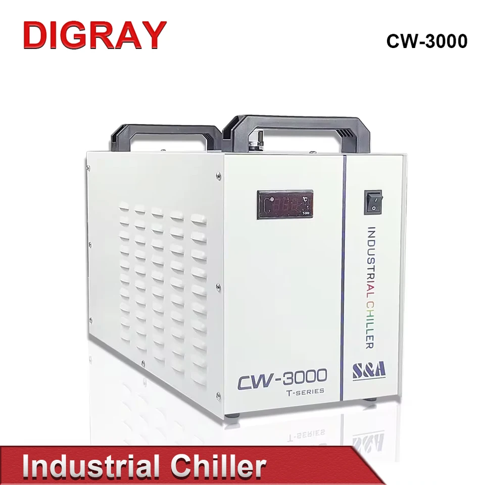 Digray S & A CW3000 Industrial Water Chiller pre CO2 Gravírovanie Cutting stroj 40W 50W 60W 80W laserová trubica DG110V TG220V