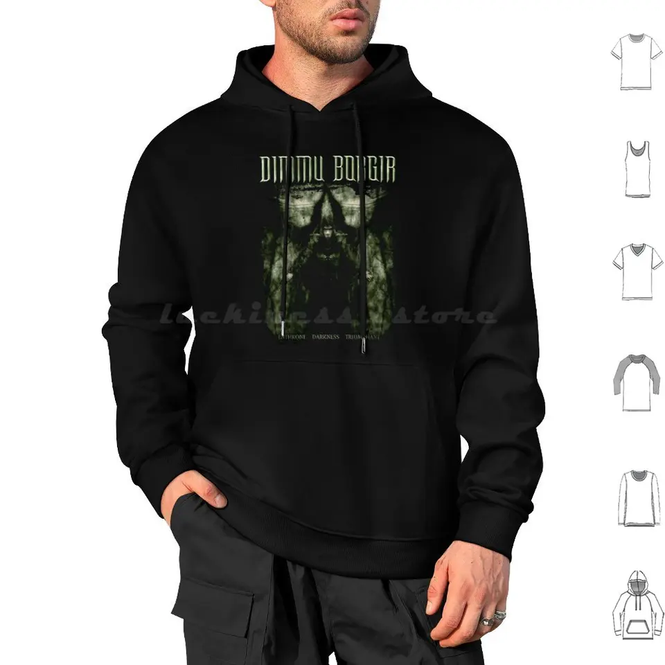 Dimmu Borgir-Enthrone Darkness Hoodies s dlhým rukávom dimmu borgir čierny kov