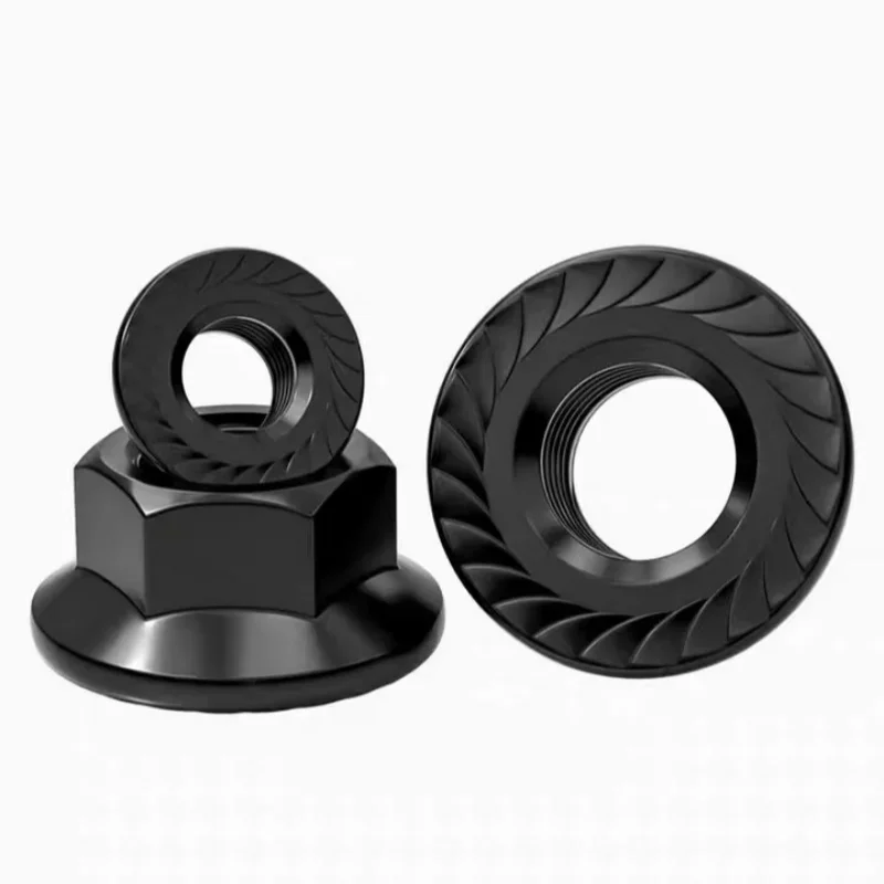Din6923 Čierny zinok Hexagonálny hexagonálny prírub
