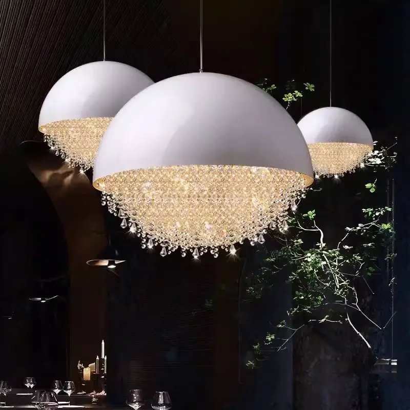 Dinning K9 Crystal Luster Designer Golbe Led Tassel Lamp pre výstavnú reštauráciu Obývacia izba dekor Luxury HangLamp
