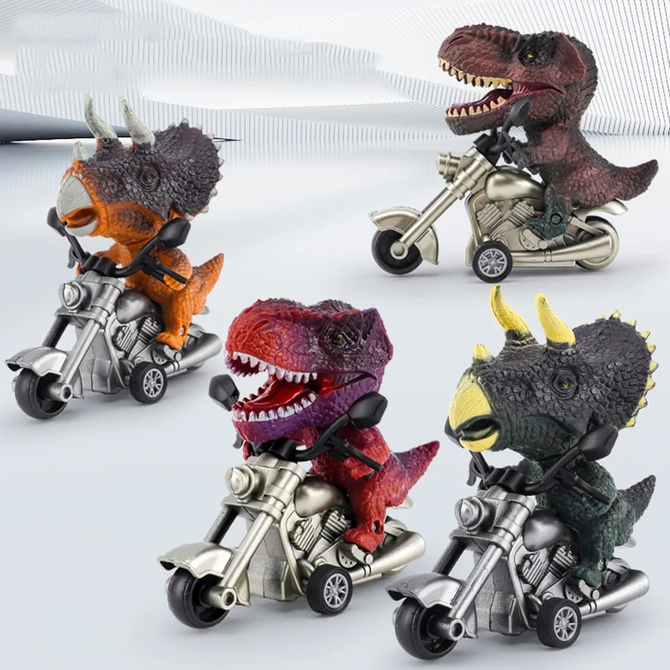 Dinosaurus Modeling Pullback motocykle simulácia lokomotívy Miniatúry automobilov Položka Zvieratá figuríny Dinosaurus hračky detské