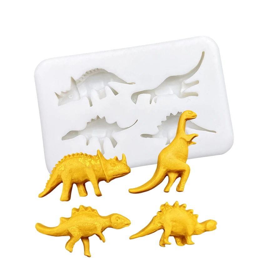 Dinosaurus Silikone Sugarct Craft Fold Resin Tools Tools