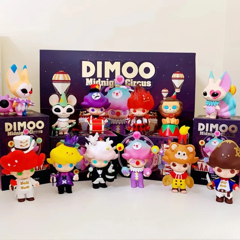 Dioo Midnight Circus Series Blind Box Toys Mystery Box Kawaii Kúzelný žonglér Anime Action Art Art Figure Dolls Kid narodeniny darček