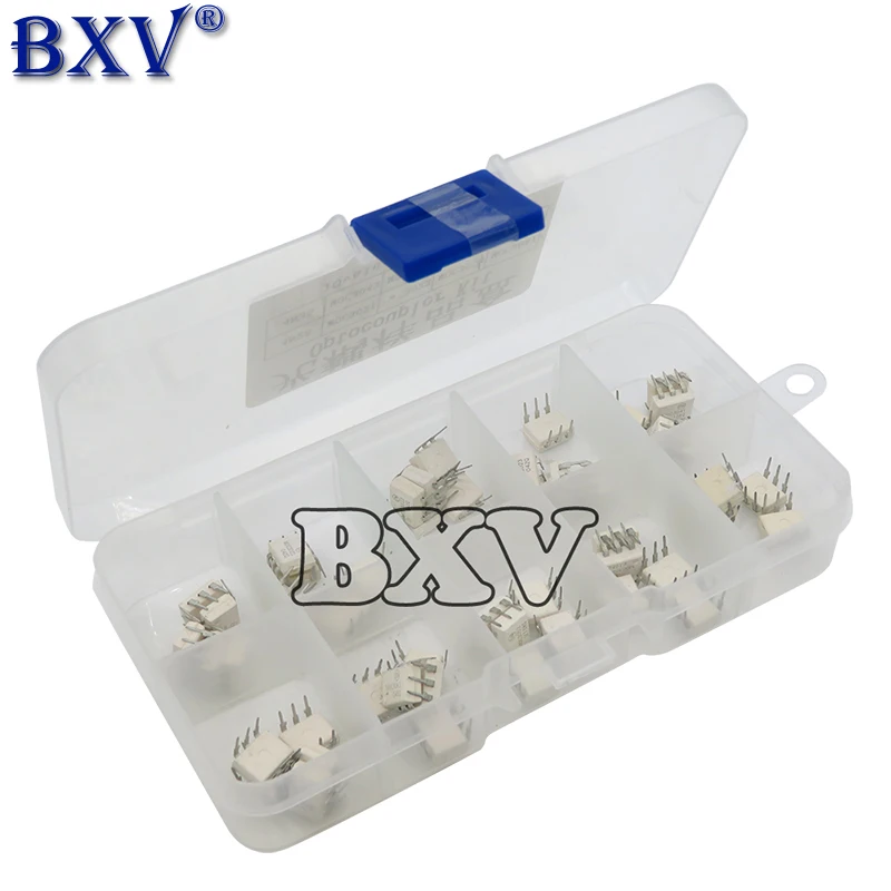 DIP OptoCoupler Kit 10Value*5pcs = 50ks 4n25 4n35 MOC3021 MOC3022 MOC3023 MOC3041 MOC3043 MOC3052 MOC3061 MOC3063 DIP s boxom