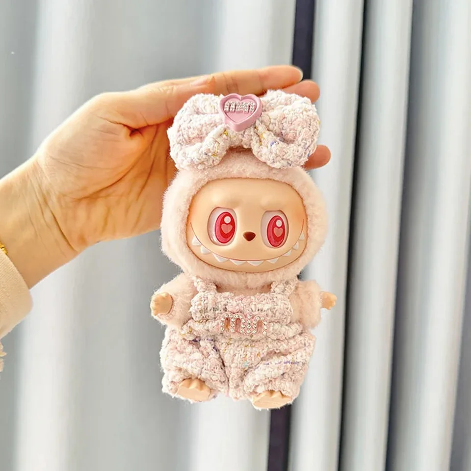Direct Clothes Doplnky pre LaBubu V2 V1 Plush Idol Doll's Clothing Pink batoh nohavičky Girl Gift