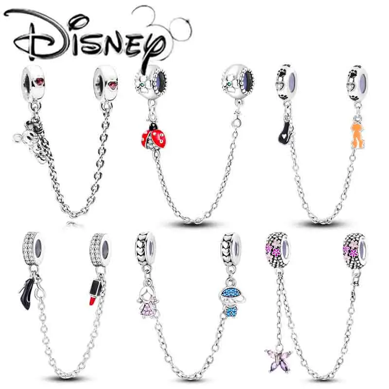 Disney 2024 Nový kreatívny pop Mickey a sedem hviezdičkových liekov na bezpečnostnú reťaz Pandoru náramok DIY Ženy Vysoko kvalitný darček šperkov
