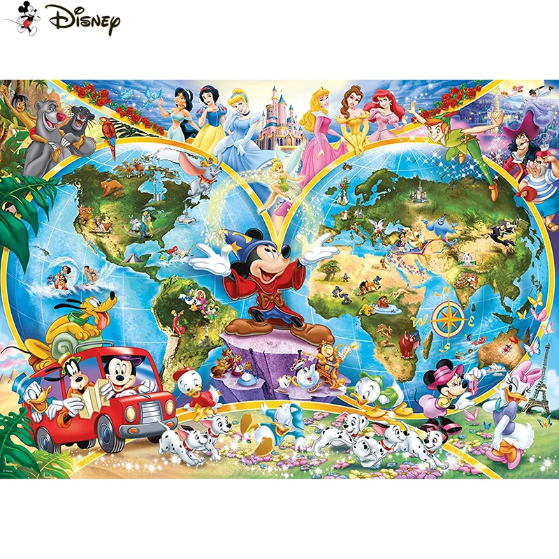 Disney 5D Diamond vyšívacia vyšívacia vyšívacia súprava Cartoon Mickey Mouse DIY Diamond Painting Cross Stitch Domáca dekorácia darček A30396