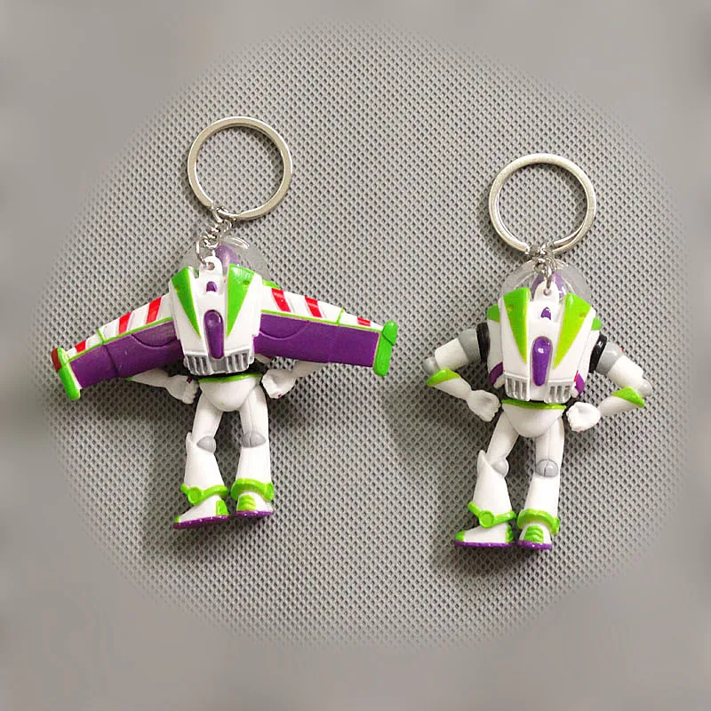 Disney Anime Action Figures Toy Story roztomilý karikatúra Buzz Lightyear Ornament Keychain módne doplnky batohové dekorácie Darček pre deti