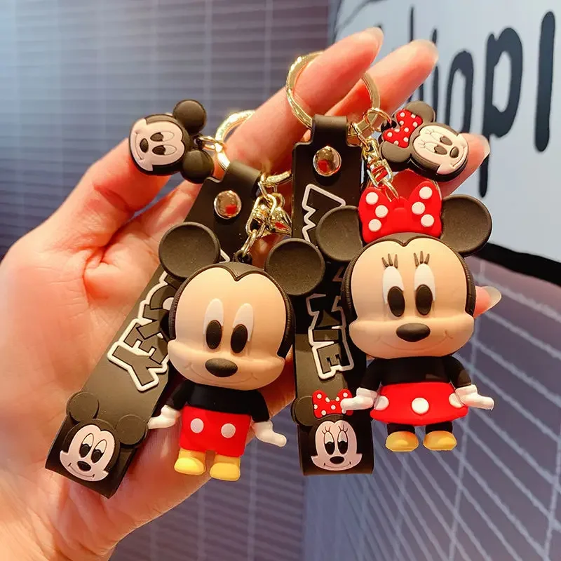 Disney Anime Mickey Keychain Cartoon Stitch Cuto