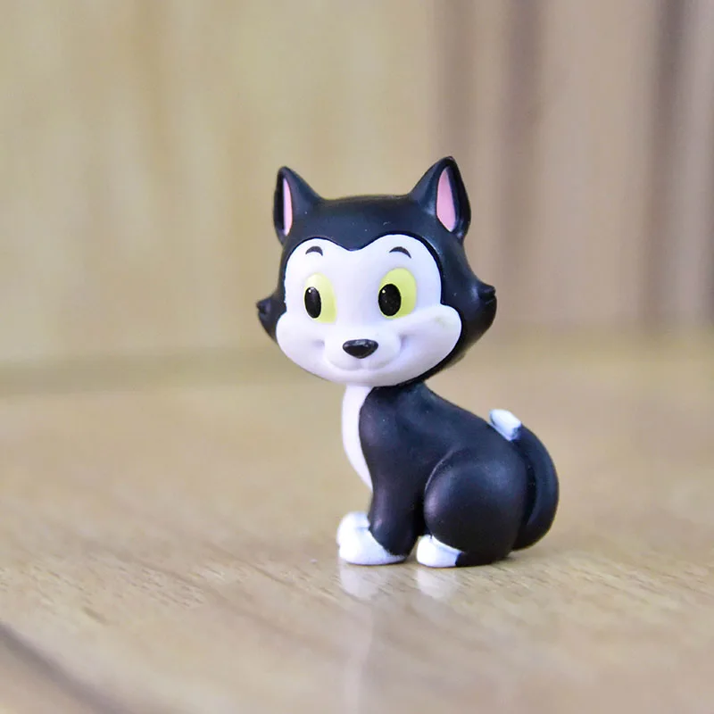 Disney Anime Pinocchio Action Figure Dolls Hray Collection Collection Pinocchio's Friend Figaro The Cat Model Hračky darčeky pre deti dievčat