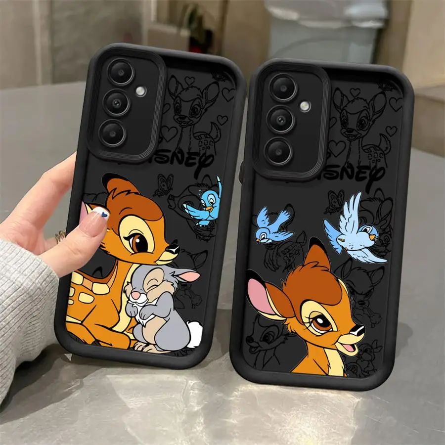 Disney Bambi Deer Telefón puzdro pre Samsung Galaxy A15 A25 A35 A55 A51 A71 A72 A52 A73 A52S A54 A53 5G Silikone Funda Case