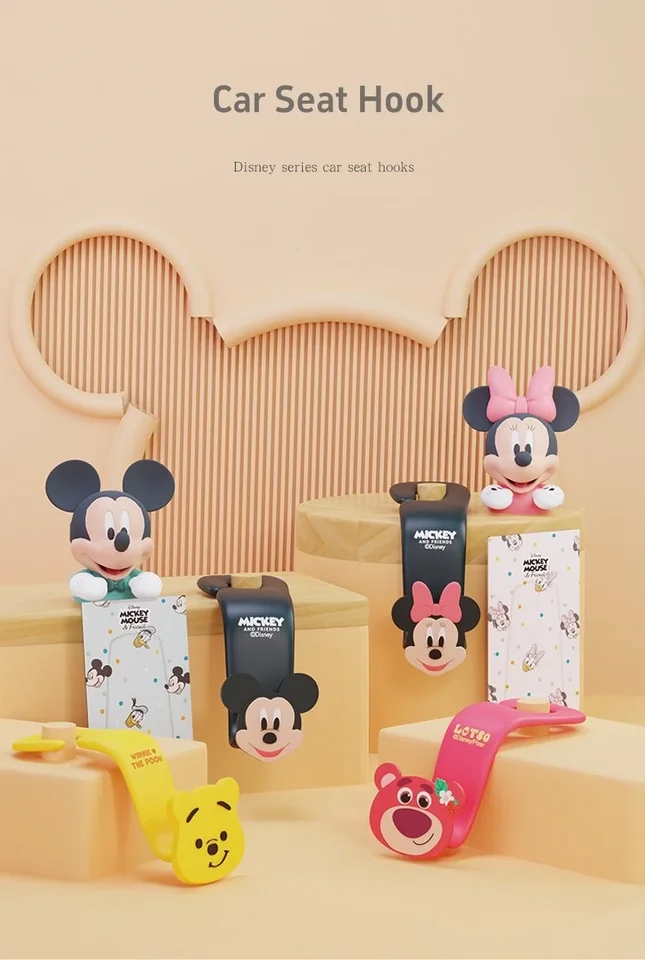 Disney Car Hook sedadlo zadné zavesenie Mickey a Minnie Zadné úložné dekorácie