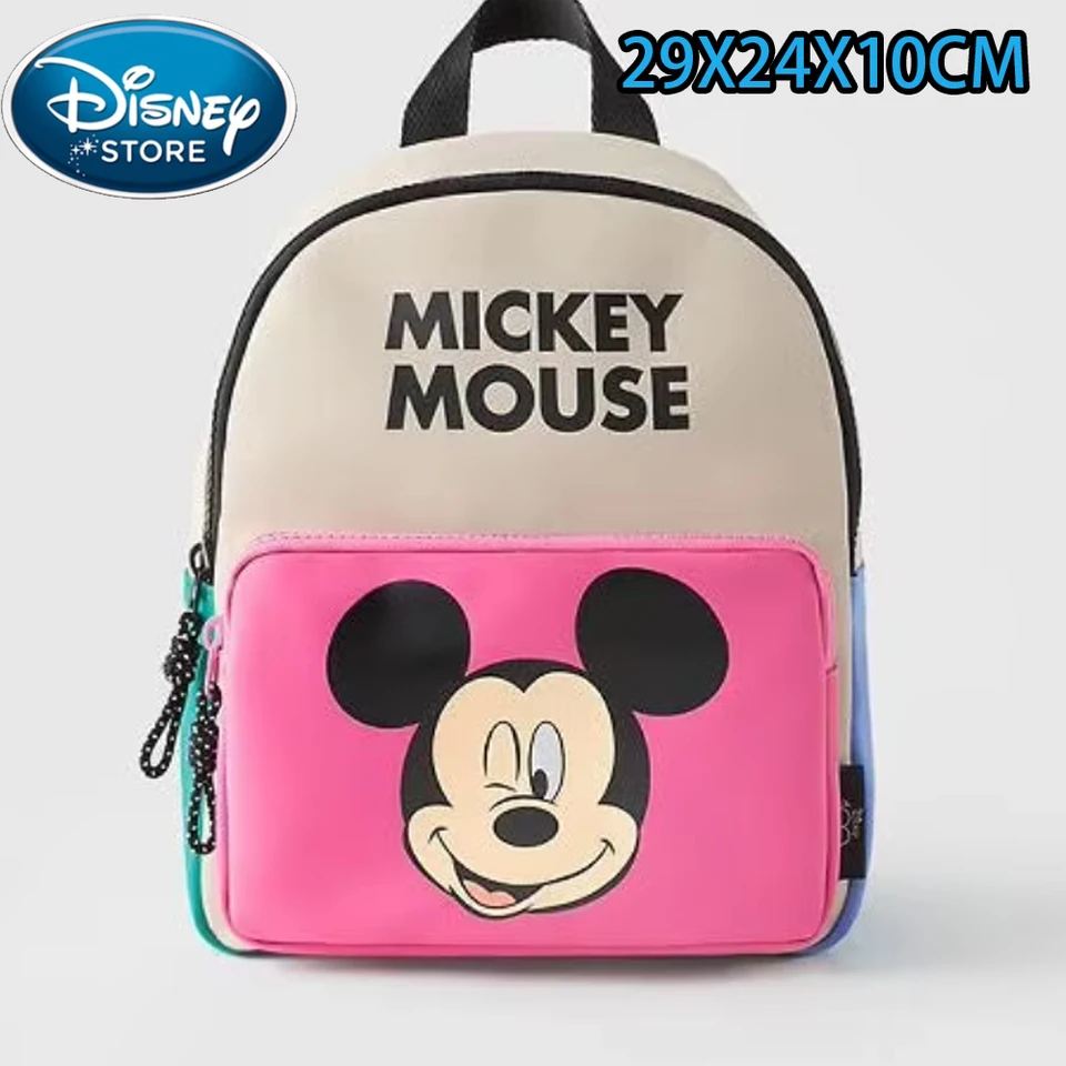 Disney Cartoon Backpack Dámska Mickey Mouse Donald Duck Pattry Študentská taška Veľká kapacita batoh dievčat ramená taška