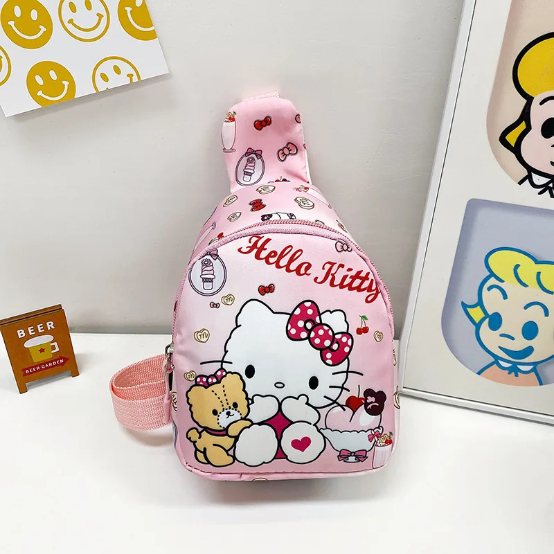 Disney Cartoon Children Hrudník pre anime Mickey Cinnamon Dog Kuromi Cutomi Crossbody Tašky