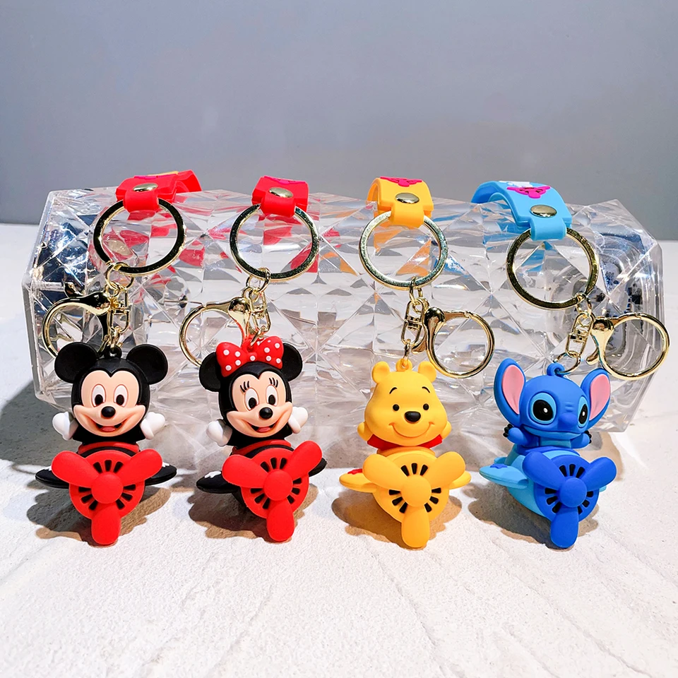 Disney Cartoon Keychain Pooh Bear Eeyore Tigger Piglet Cute Bag Prívesok Školská taška Dekorácie Dolls Key Key Chain Darček k narodeninám