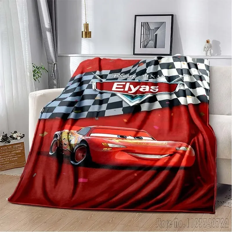 Disney Cartoon McQueen Cars Izba Teplá prikrývka Pohodlná mäkká prenosná cestovná piknik Darček pre rodinu alebo priateľov