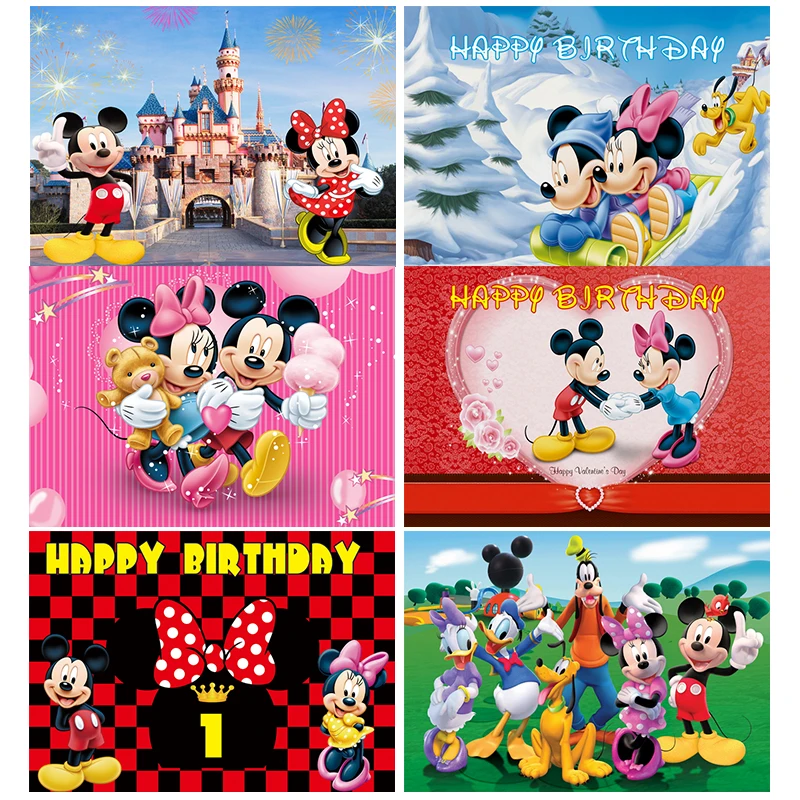 Disney Cartoon Mickey Minnie Mouse téma DETI DETI HASTING BARDELD ŽIVODNÉ PODPORNÉ PHORA ZHRNUTIE BANNER
