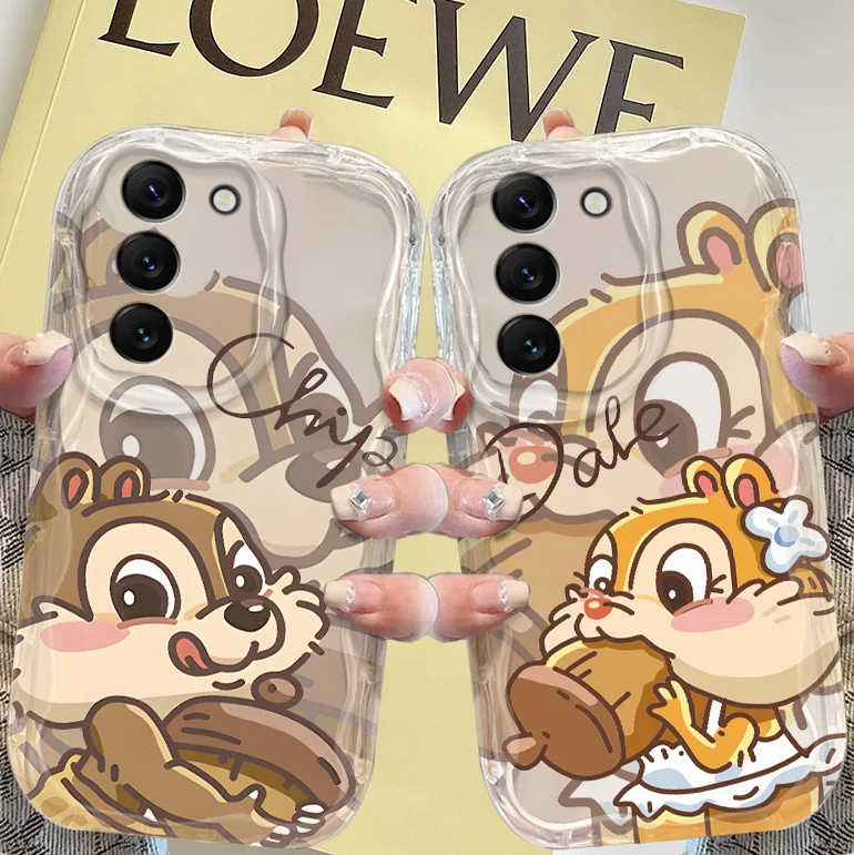Disney Chip A 'Dale Cream Puzdro pre Samsung A 23 21 20 15 14 13 11 10 05 04 03 02 Core SE 4G 5G Funda Shell Soft Cover Soft Cover
