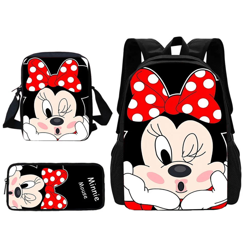 Disney Cute Mickey Minnie Child School Batoh s taškami na rameno tašky Školské tašky pre chlapcov
